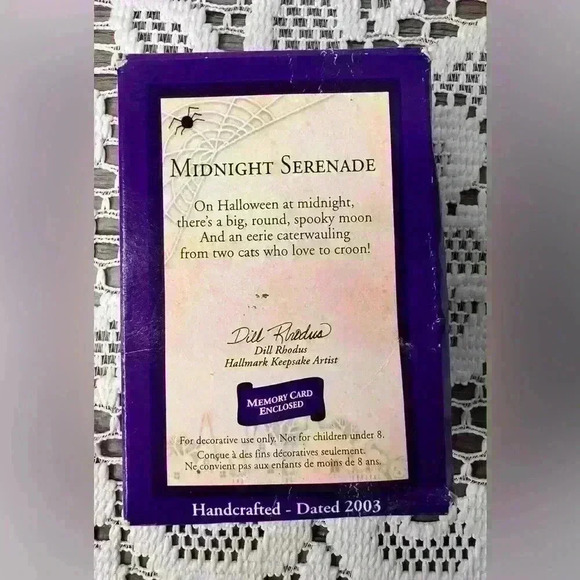 HALLMARK KEEPSAKE ORNAMENT 2003 HALLOWEEN MIDNIGHT SERENADE FOR HAUNTED HOUSE - Picture 6 of 6